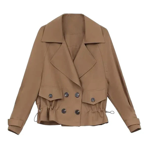 GABARDINA CORTA DE MODA ESTILO COREANO