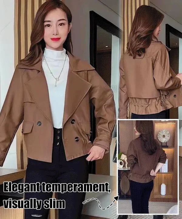 GABARDINA CORTA DE MODA ESTILO COREANO