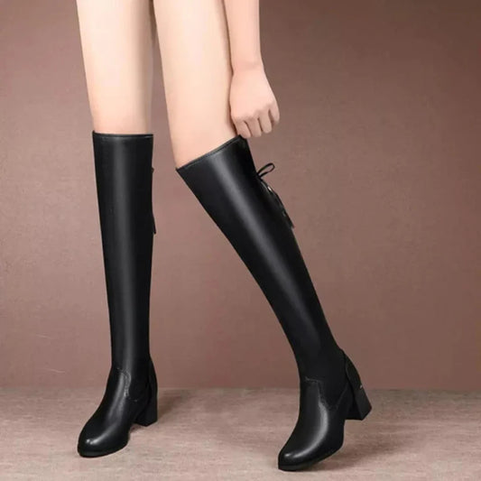 BOTAS LARGAS ELÁSTICAS PARA MUJER - ELEGANCIA Y COMODIDAD EN CADA PASO