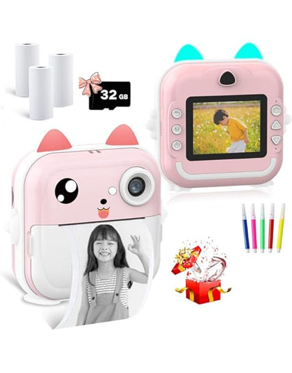 CÁMARA DIGITAL IMPRIME FOTOS AL INSTANTE PARA NIÑOS