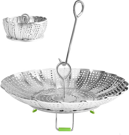 CESTA DE VAPOR DE ACERO INOXIDABLE – SALUD Y SABOR EN TU COCINA