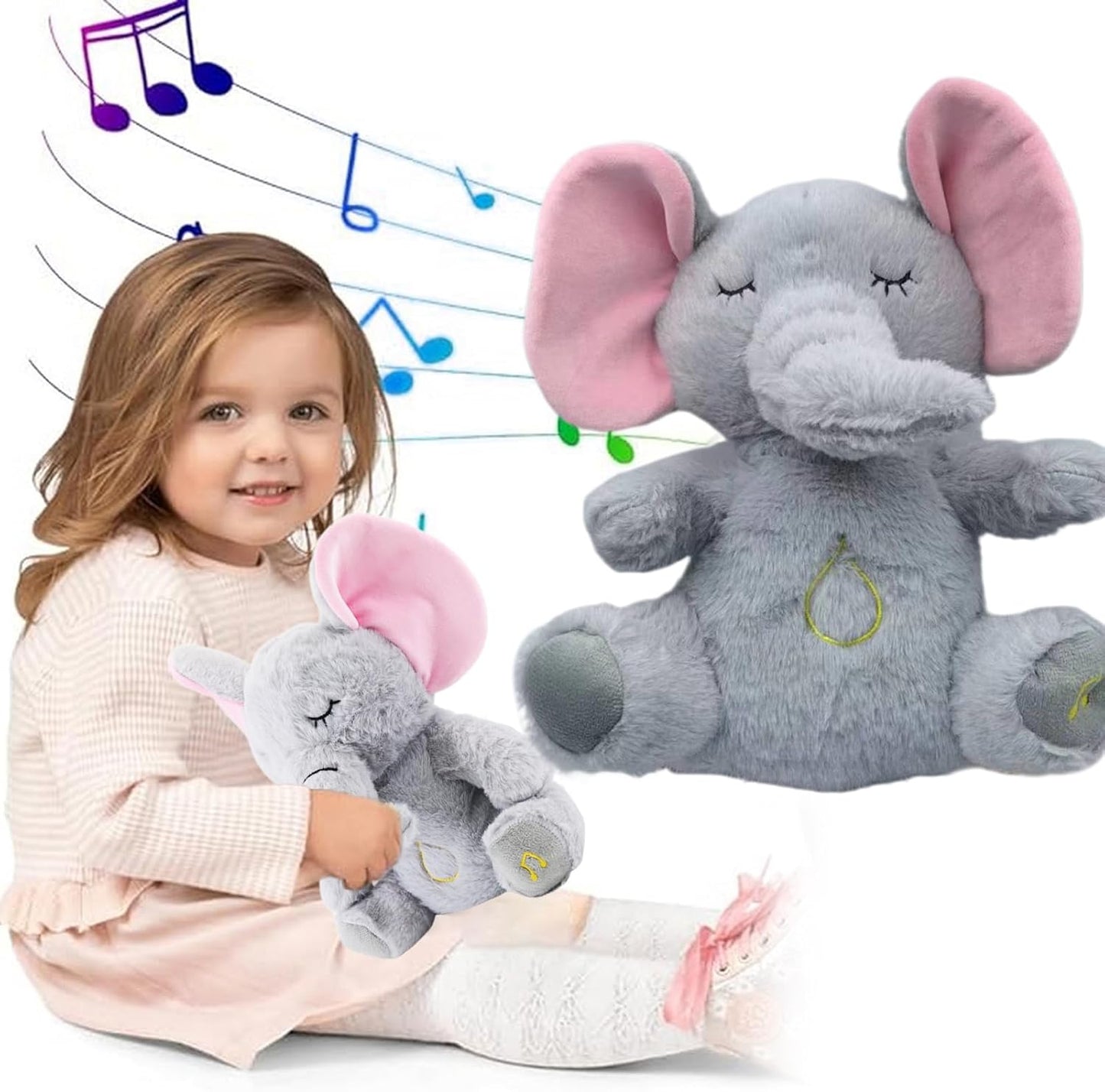 PELUCHE DE ELEFANTE TERAPÉUTICO PARA LA ANSIEDAD