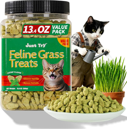 GOLOSINAS NATURALES PARA GATOS INTERIORES – SALMÓN, CONTROL DE BOLAS DE PELO Y SALUD DIGESTIVA