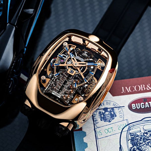 BUGATTI CHIRON TOURBILLON – RELOJ DE ALTA GAMA INSPIRADO EN EL LUJO Y LA VELOCIDAD