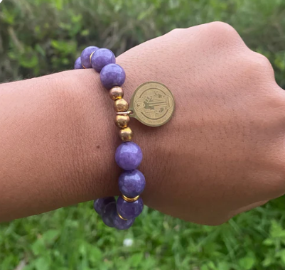 PULSERA AMATISTA Y SAN BENITO