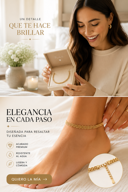 TOBILLERA ORO DE 18K