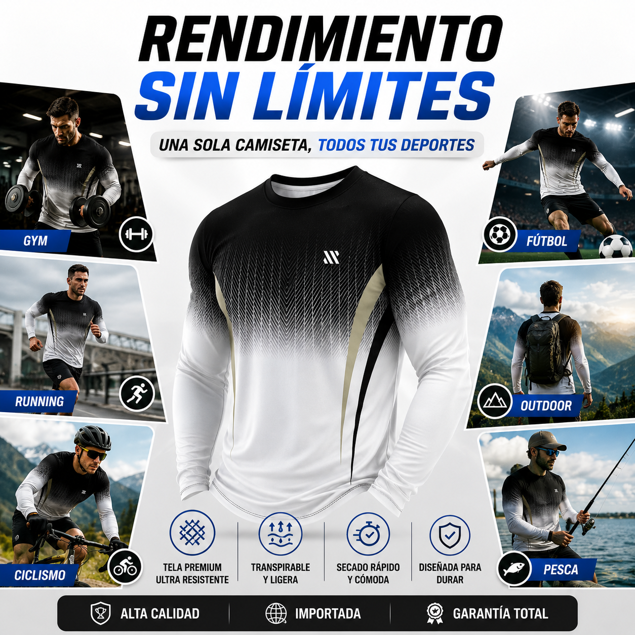 CAMISETA MANGA LARGA