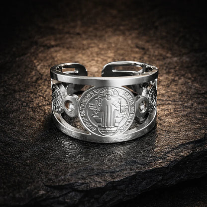 ANILLO PROTECTOR SAN BENITO - ESTILO Y ESPIRITUALIDAD