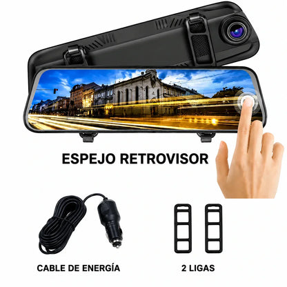 DRIVEVISION 360™ | ESPEJO RETROVISOR INTELIGENTE CON CÁMARA DELANTERA Y TRASERA HD