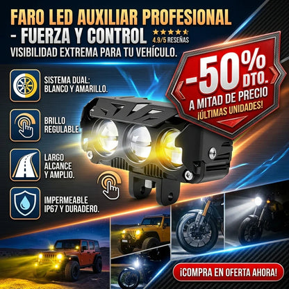FAROS LED AUXILIARES VISIONMAX™ – MÁXIMA ILUMINACIÓN PARA CUALQUIER CAMINO