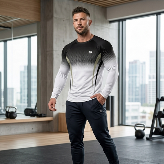 CAMISETA DEPORTIVA MANGA LARGA DE HOMBRE