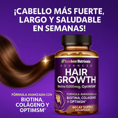 HAIR GROWTH – CRECIMIENTO CAPILAR MÁS FUERTE, DENSO Y SALUDABLE