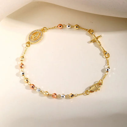 PULSERA ROSARIO CON CRUCIFIJO ETERNA FE™