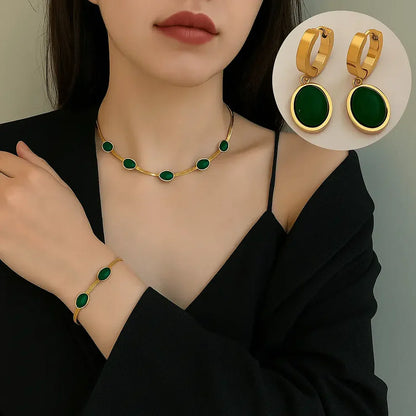 SET DE JOYAS DE ESMERALDA 3x1