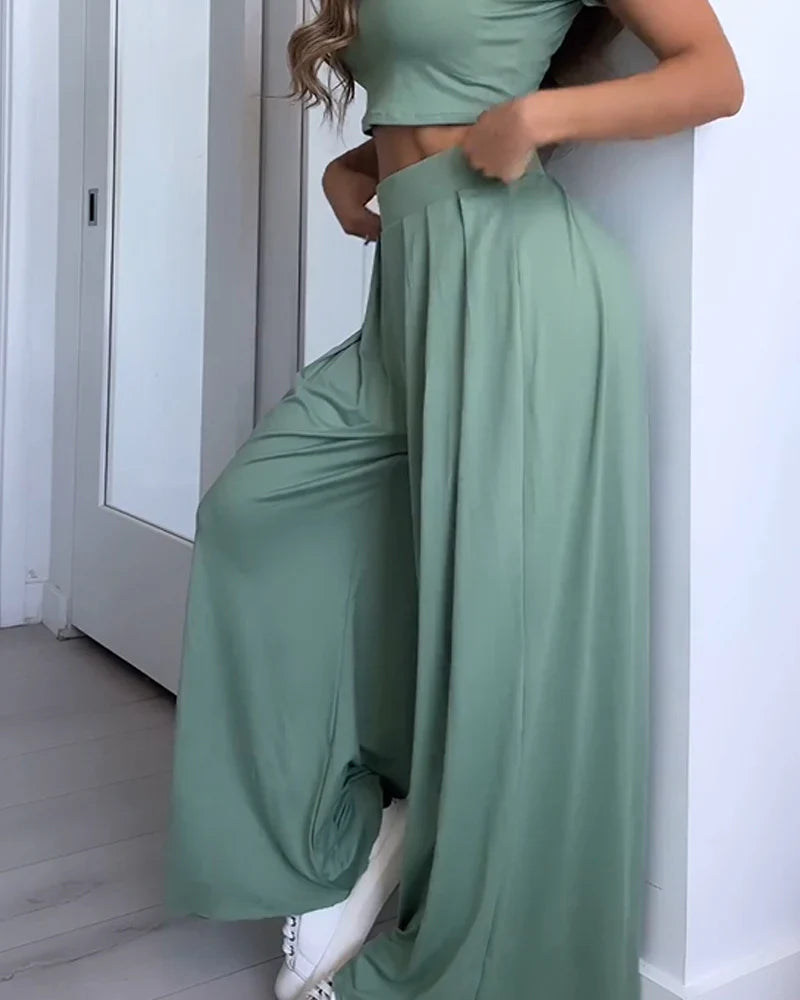 PANTALONES HOLGADOS Y ACAMPANADOS DE PIERNA ANCHA