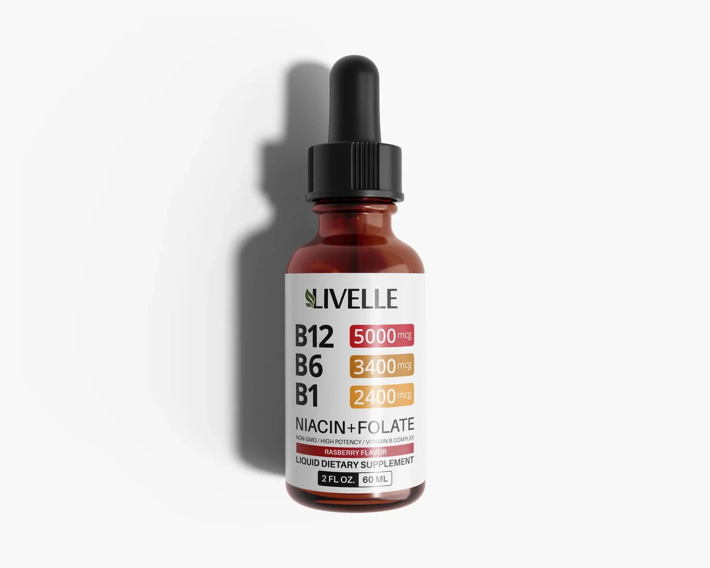 SUPLEMENTO LÍQUIDO DE VITAMINA B12 CON FRAMBUESA OFERTA 2X1