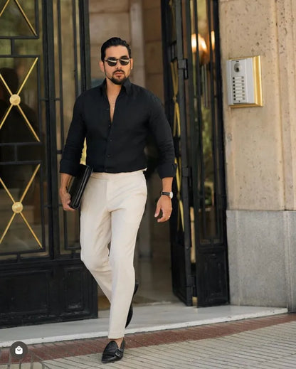 CAMISA ELEGANTE ANTIARRUGAS PARA HOMBRE