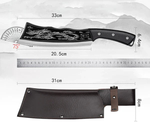 CUCHILLO LABRADO A MANO METADRAGONES
